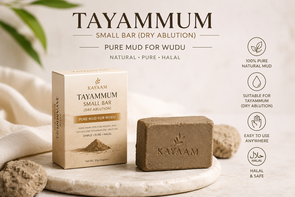 Tayammum Natural Bar – Pure Earth for Islamic Dry Ablution