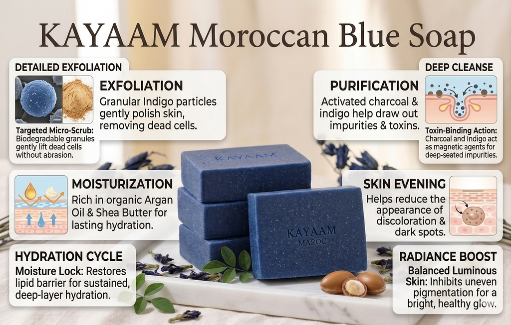 MOROCCAN BLUE SOAP