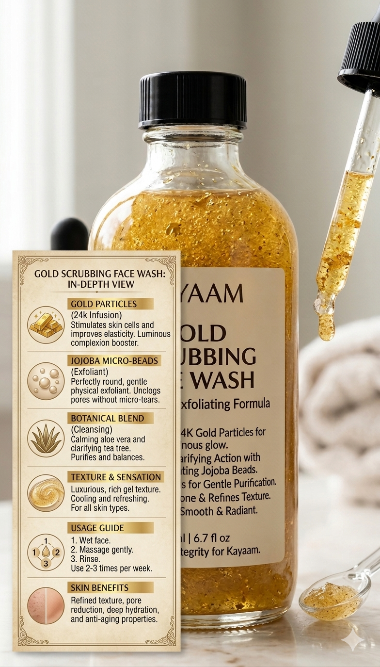 Gold Scrubbing Face Wash