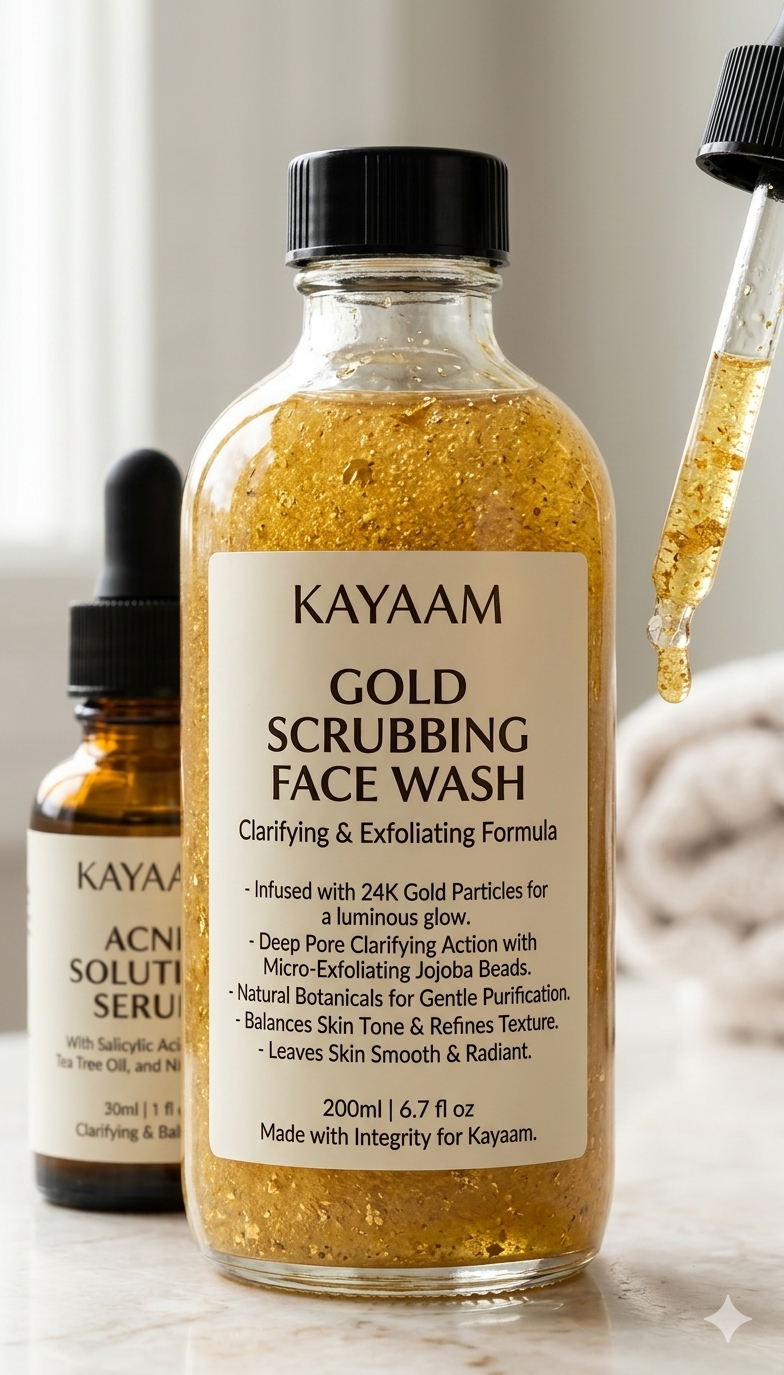 Gold Scrubbing Face Wash