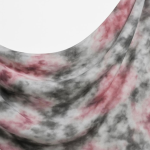 Tie-Dye Chic Lawn Hijab - Coral Reef