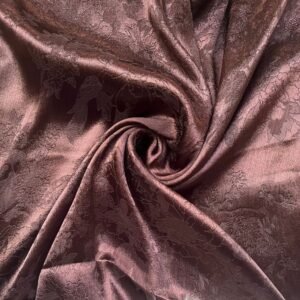 Floral Texture Silk Hijab - Coral