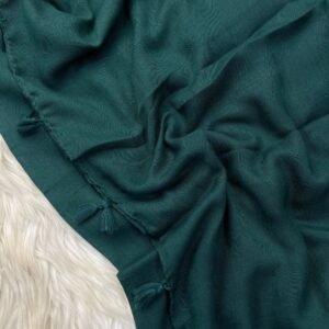 Tassel Lawn Hijab - Bottle Green