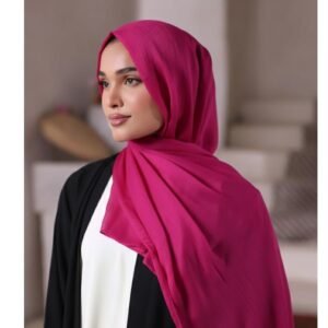 Crinkle Silk - Shocking Pink