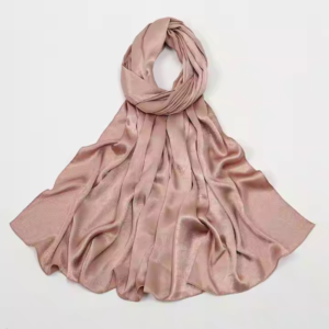 Marble Silk Hijab - Blush