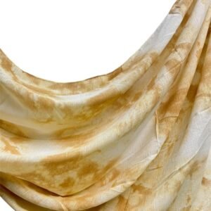 Tie-Dye Chic Lawn Hijab - Creamy White