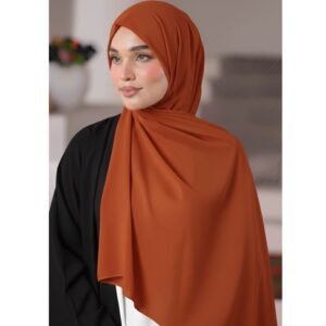 Plain Georgette - Neon Orange