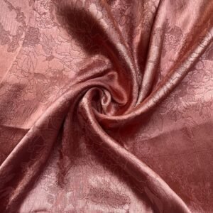 Floral Texture Silk Hijab - Baby Pink