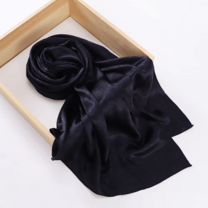 Marble Silk Hijab - Navy Blue