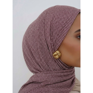 Texture Jersey Hijab - Maroon