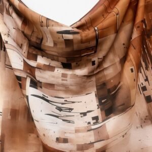 Printed Chiffon - Cocoa Bloom