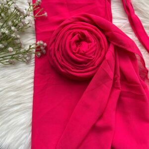 Hijab Naqab Set - Shocking Pink