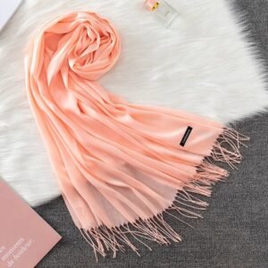 Classic Cashmere Hijab - Peach